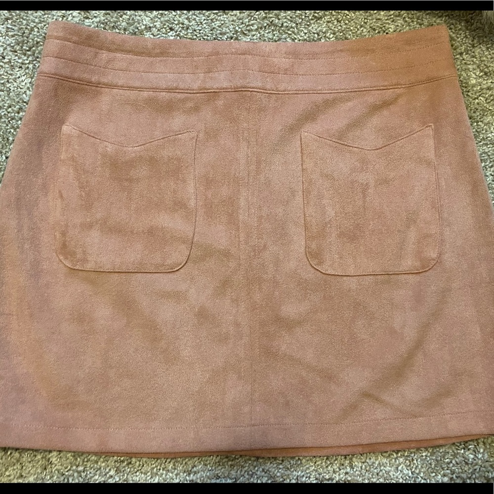 Kendall and Kylie suede skirt